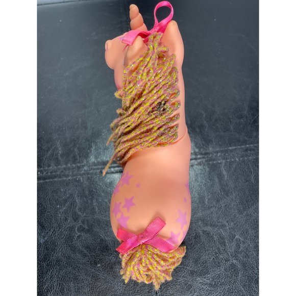 1992 Hasbro Cabbage Patch Kids Crimp N Curl Unicorn Pony Pink Stars 6.5” READ - Picture 6 of 11